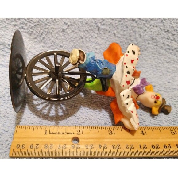 Colorful Circus Clown On Unicycle Figurine With Playing Cards - K's Collection - Picture 15 of 15